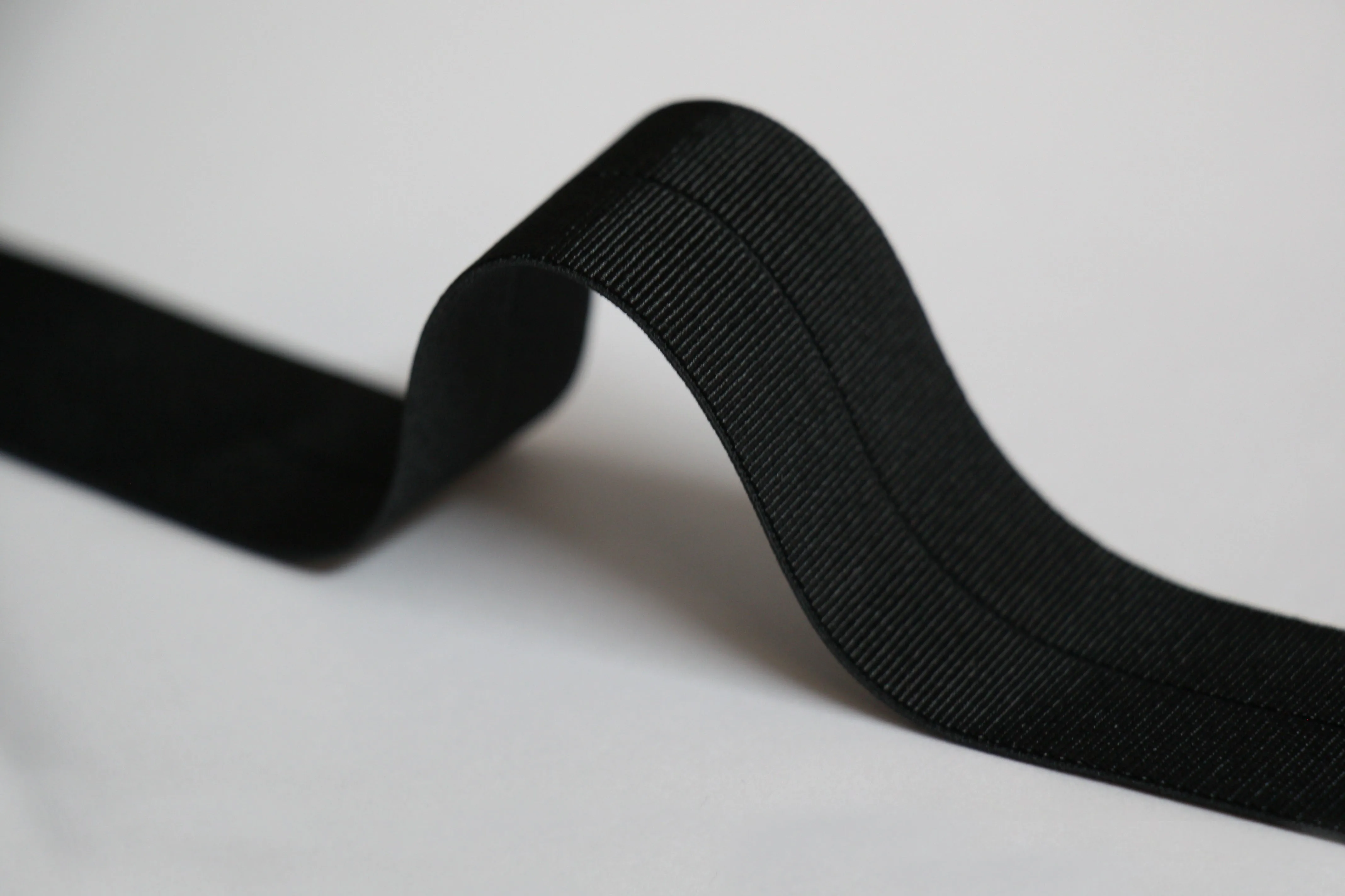 18mm Stretch Fold-Over Binding - Black